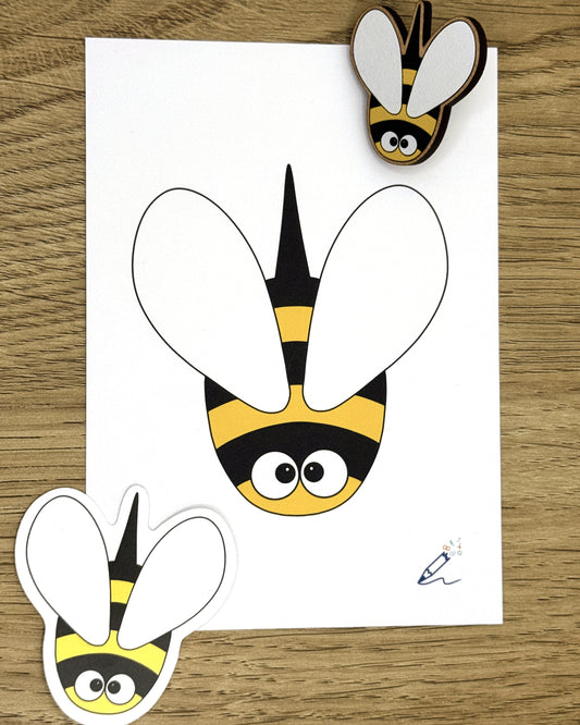 Bumblebee A6 Art Print