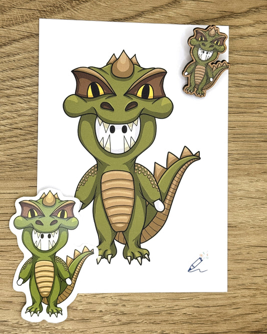 Dinosaur A6 Art Print