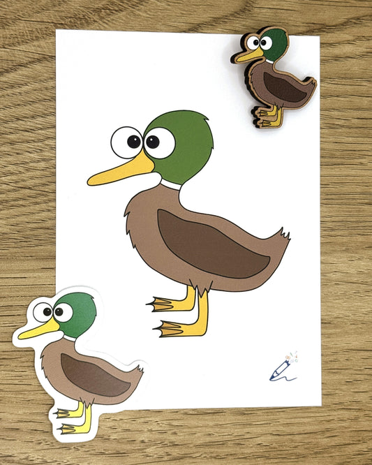 Duck A6 Art Print