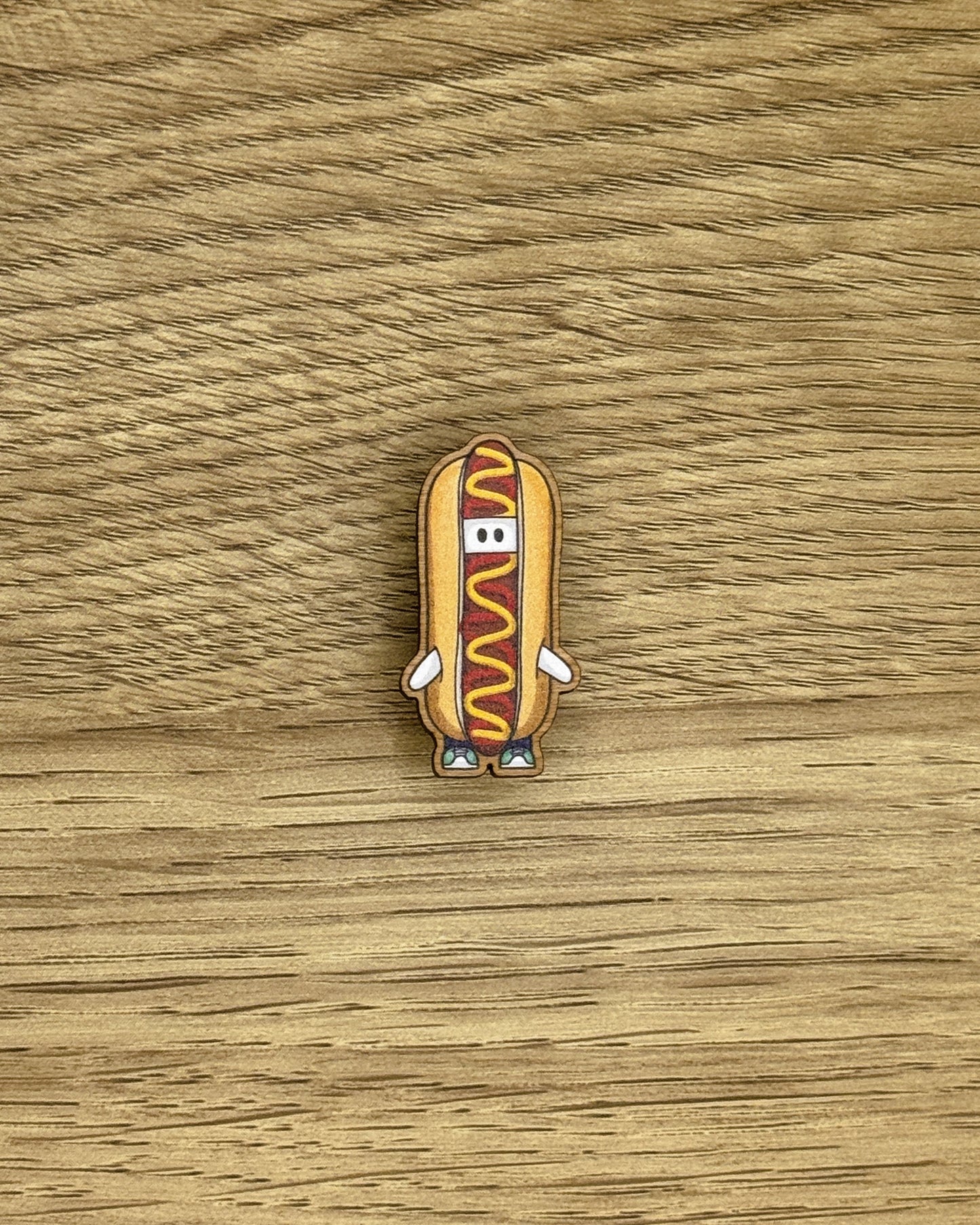 Hotdog Wooden Pin