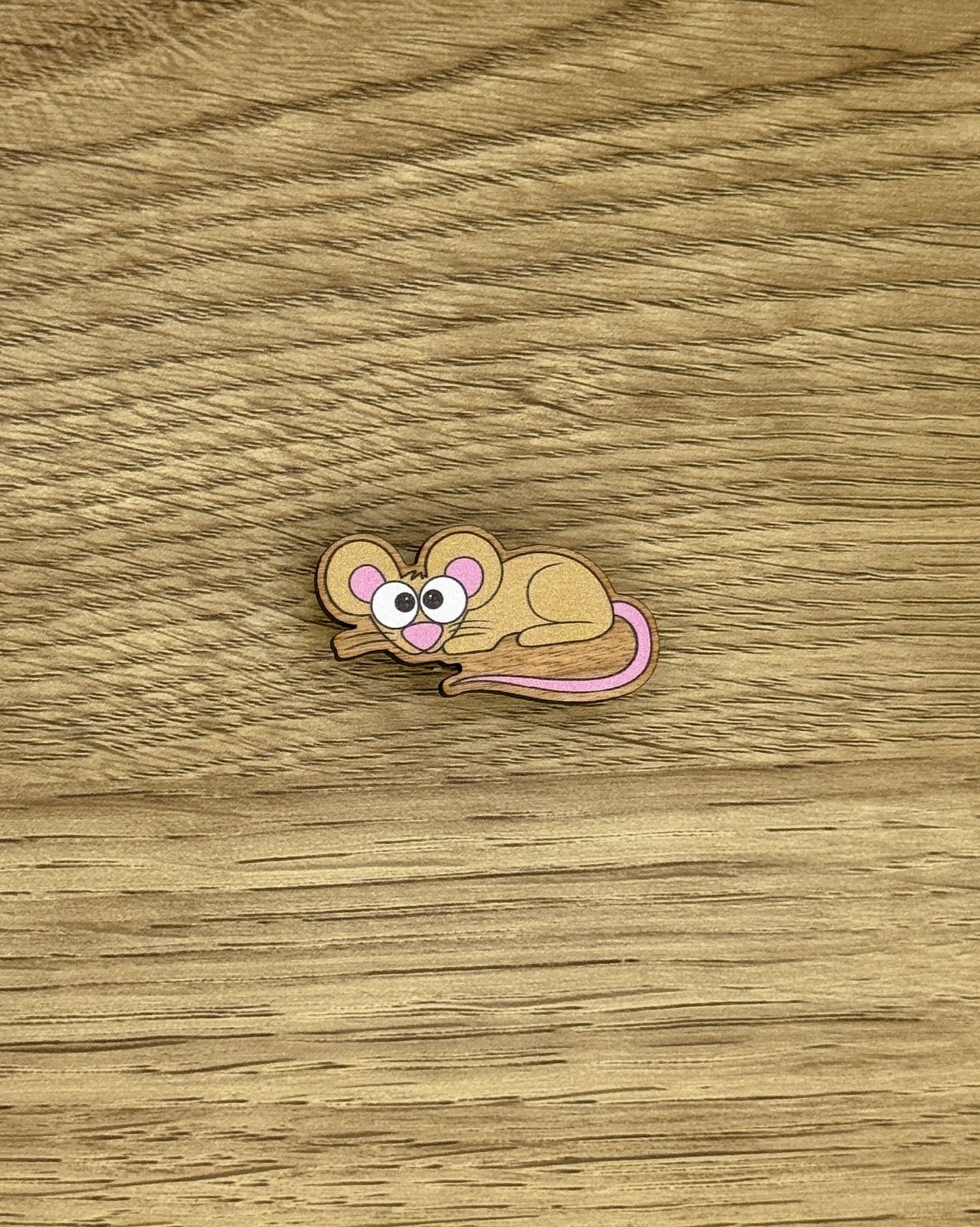 Mouse Wooden Pin