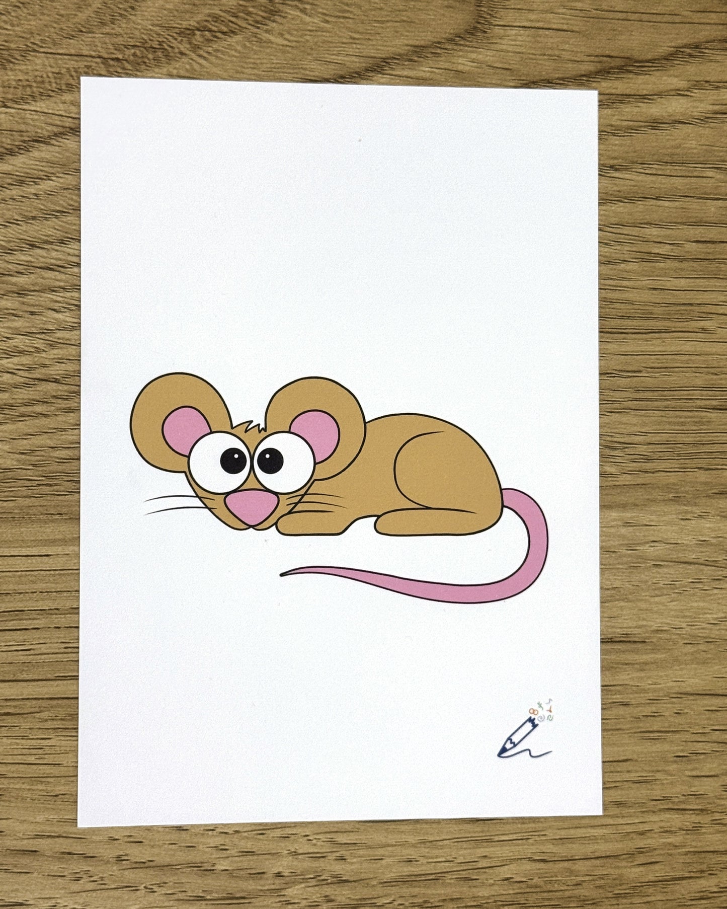 Mouse A6 Art Print