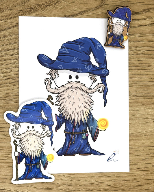 Wizard A6 Art Print