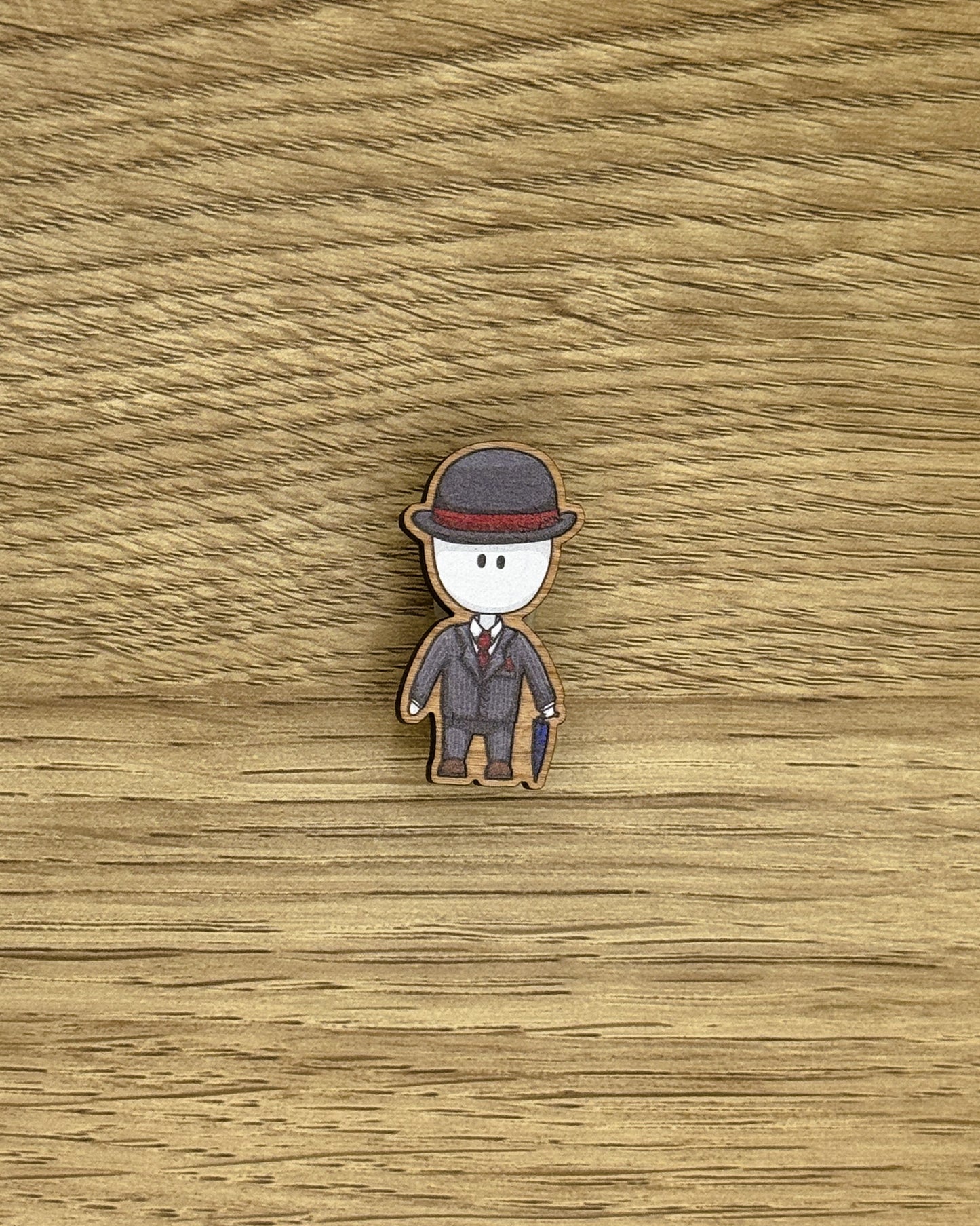 Businessman Wooden Pin