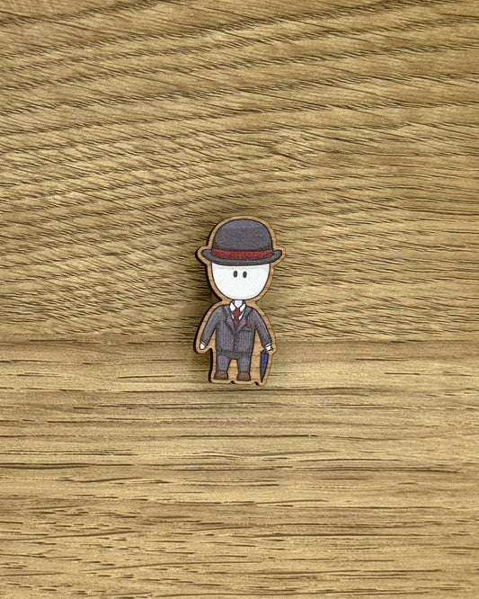 Businessman Wooden Pin