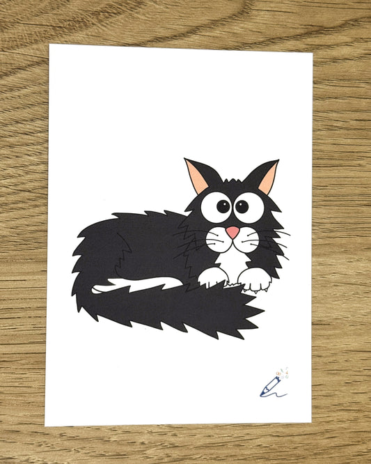 Cat A6 Art Print