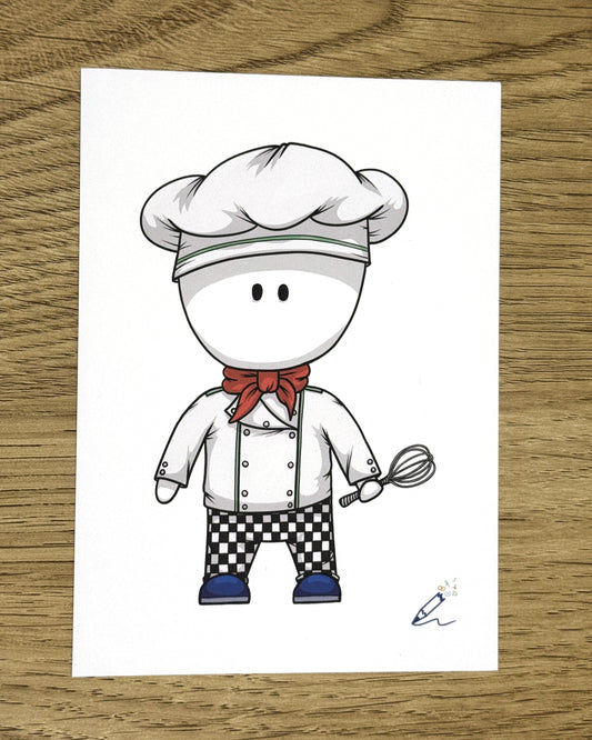 Chef A6 Art Print