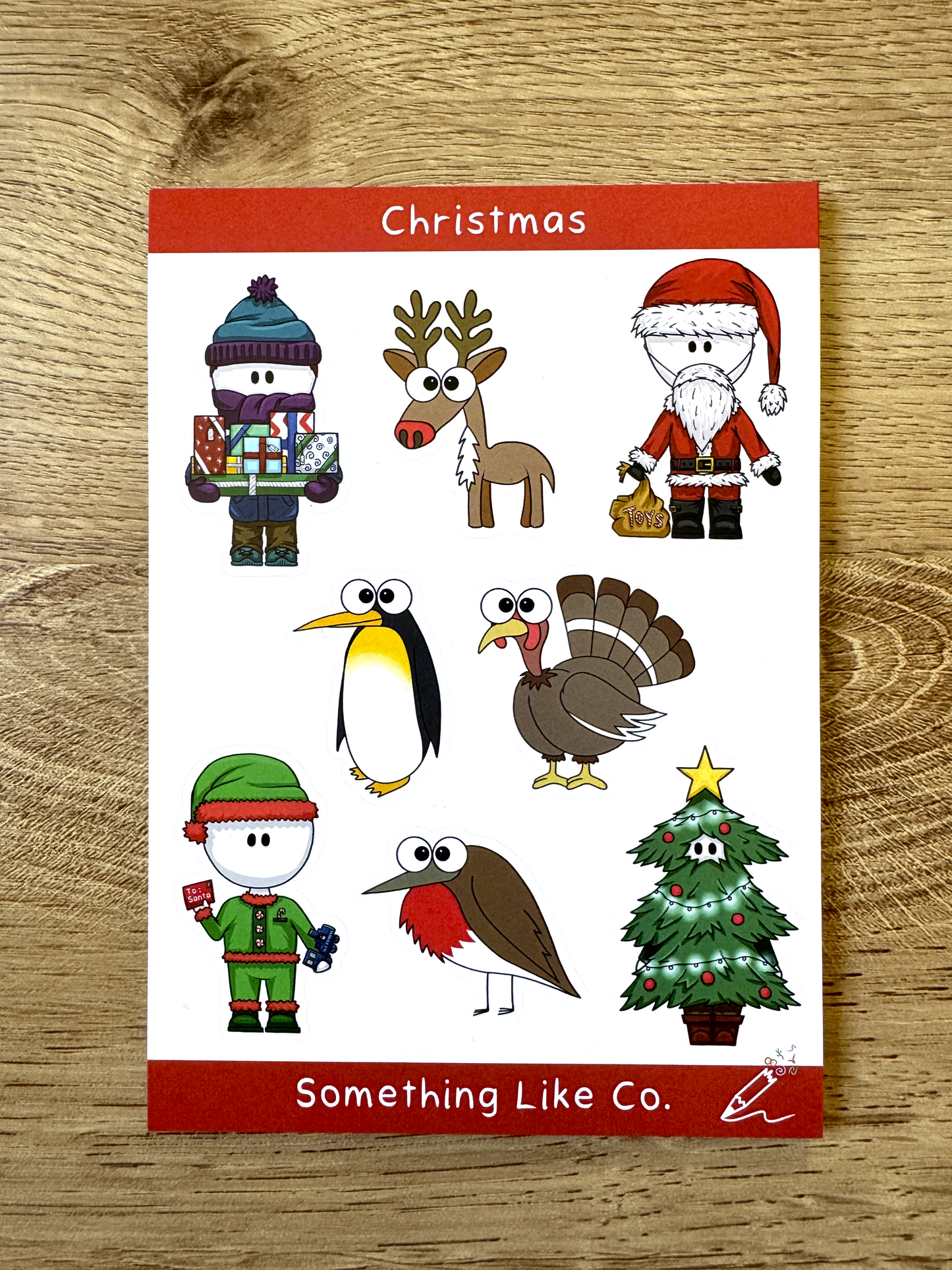 Bugmarks and Imp Christmas Sticker Sheet