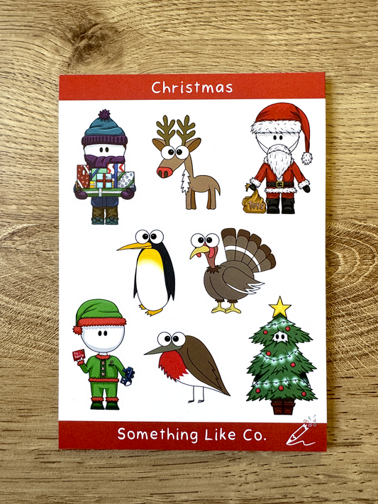 Bugmarks and Imp Christmas Sticker Sheet