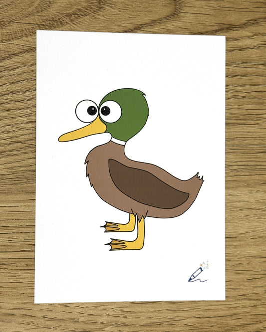 Duck A6 Art Print