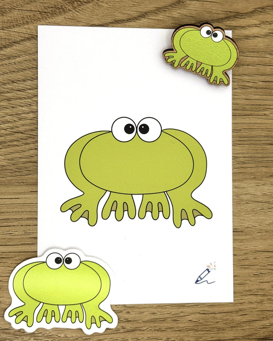 Frog A6 Art Print