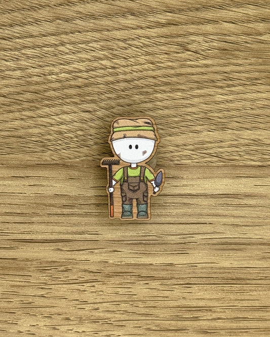 Gardener Wooden Pin