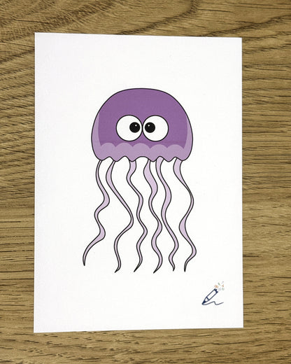Jellyfish A6 Art Print