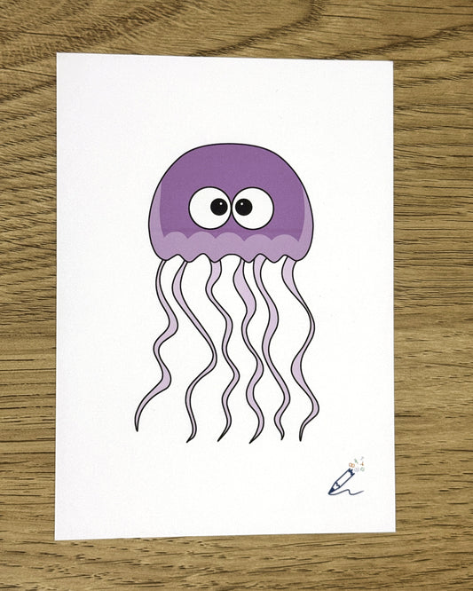 Jellyfish A6 Art Print