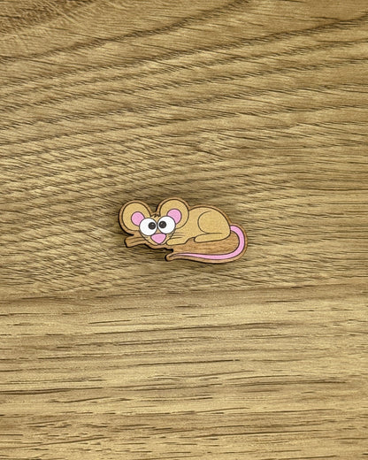 Mouse Wooden Pin