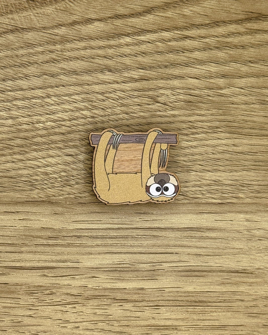 Sloth Wooden Pin