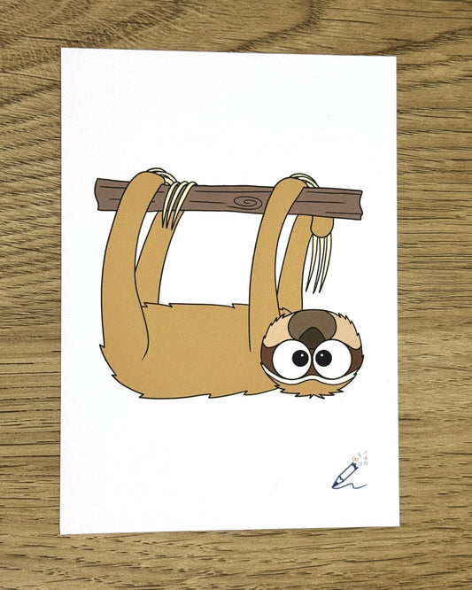 Sloth A6 Art Print